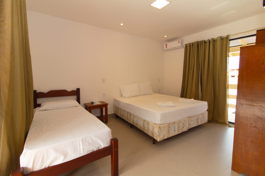Apartamento confortável da Pousada Manga Rosa em Arraial d’Ajuda